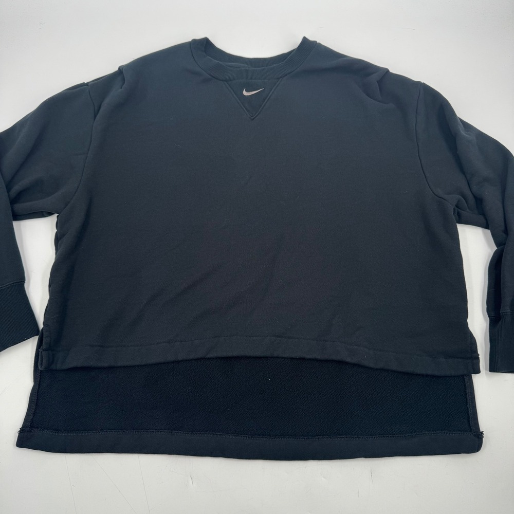 Nike Phoenix Sweatshirt Women's Size Large Fleece Oversized Crewneck DV7802-010